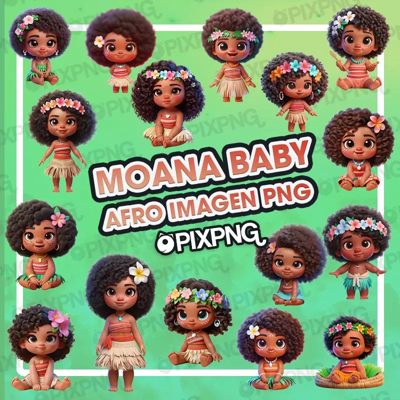 Moana Baby Afro Png