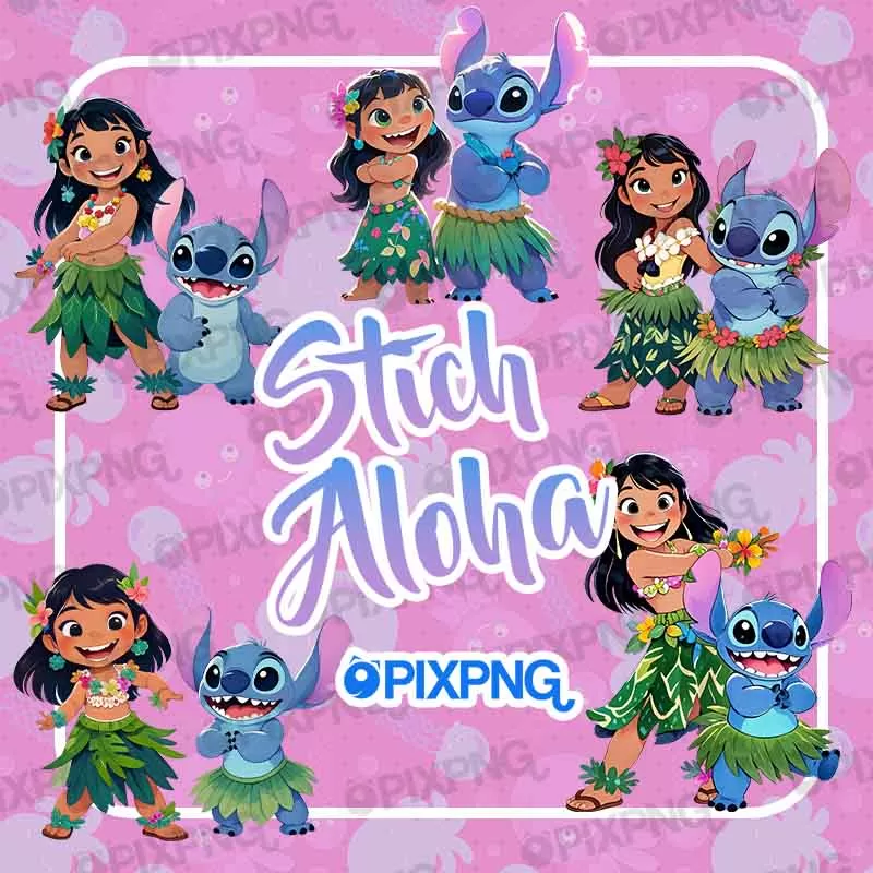 Stitch Aloha Pix Png