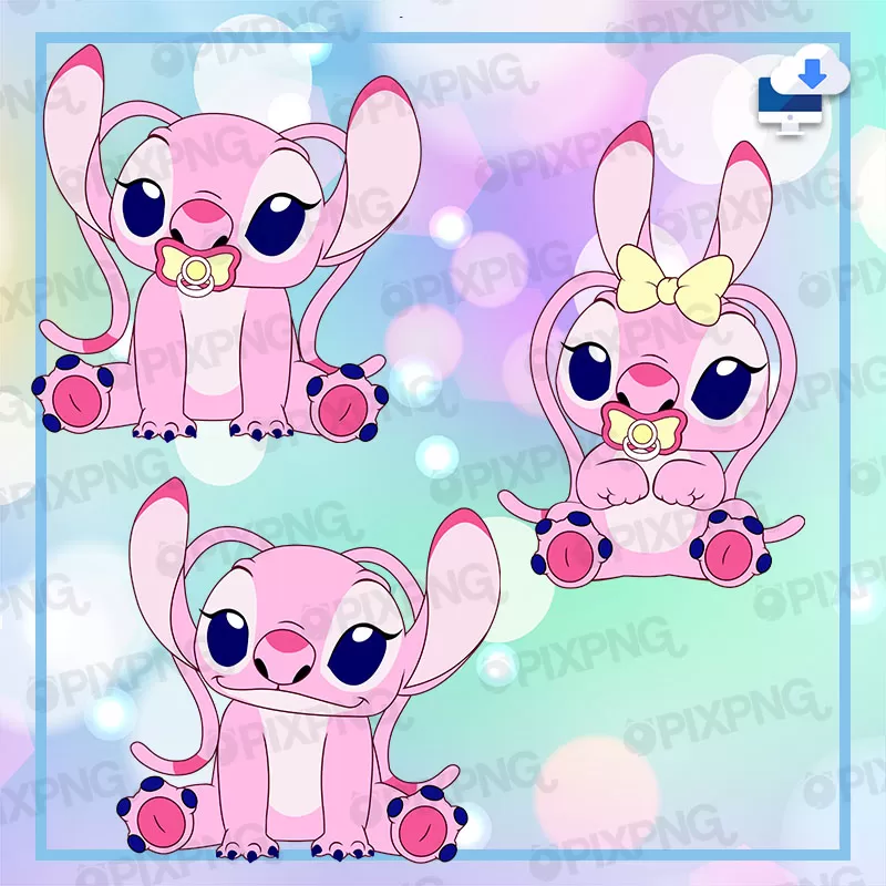 Stitch Rosa Png Baby 1 Pixpng