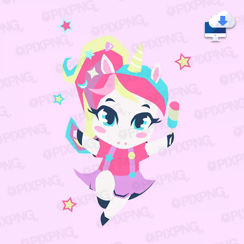 Unicórnio Kawaii Png Cute Mod1