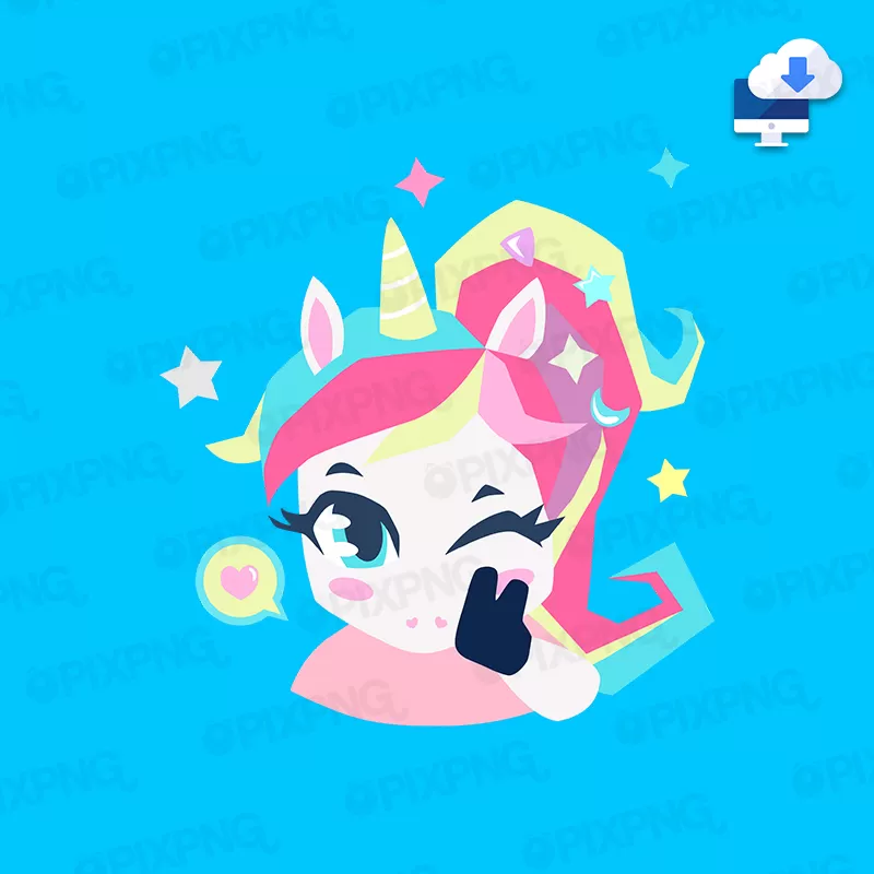 Unicornio Kawaii Png Good Vibes Mod2