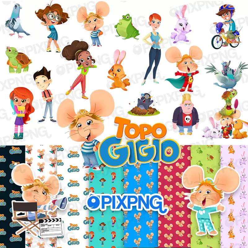 Topo Gigio e Papeis Digitais Pixpng