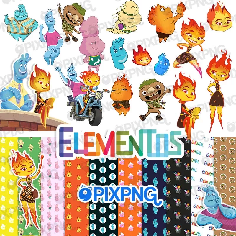 Elementos e Papeis Digitais Pixpng