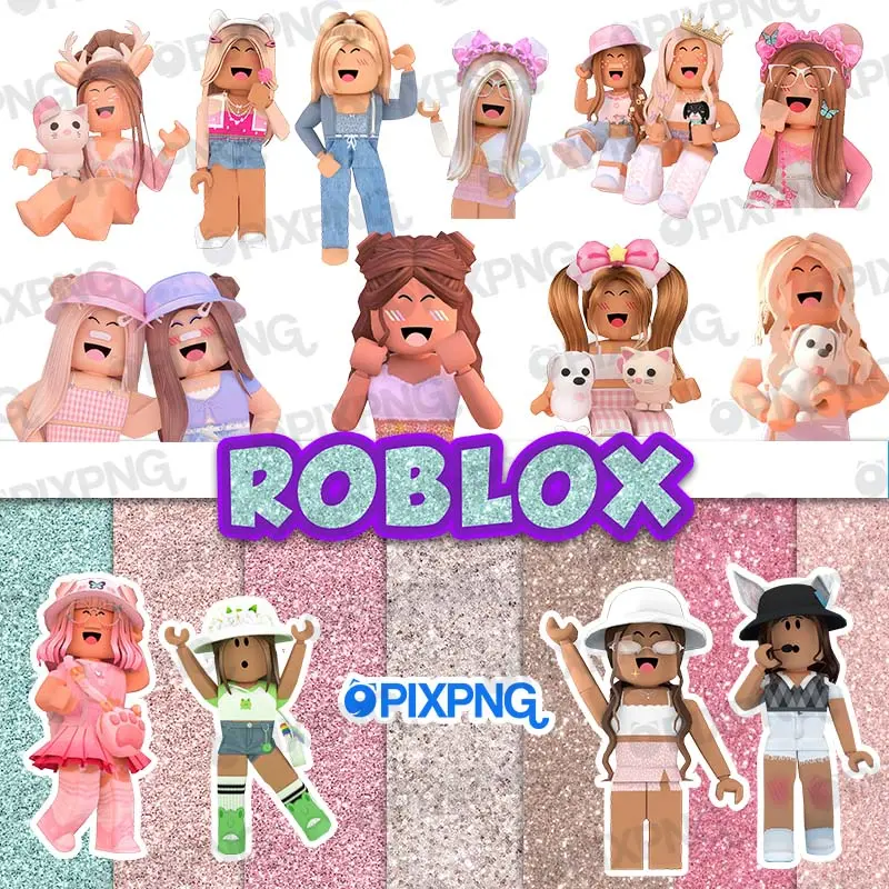Convite Digital aniversário Roblox Girl