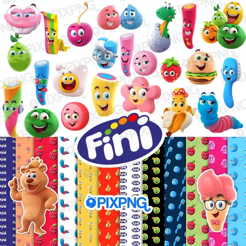 Fini Png e Papéis Digitais Bala Fini Pixpng