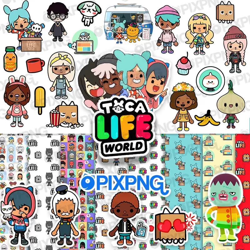 Toca Life World Clipart Png e Papeis Digitais