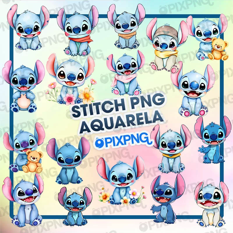 Stitch Png Aquarela Pixpng