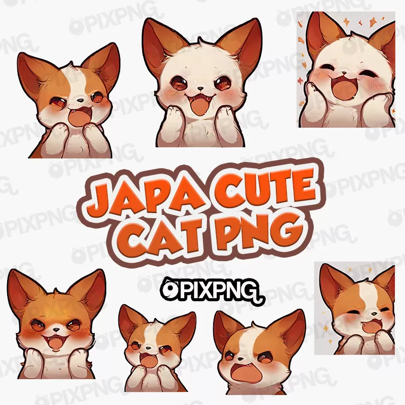 Japa Cute Cat Png
